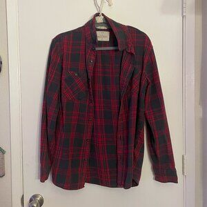 Urban Pipeline Red and Black Flannel